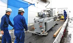 精密機械の据付